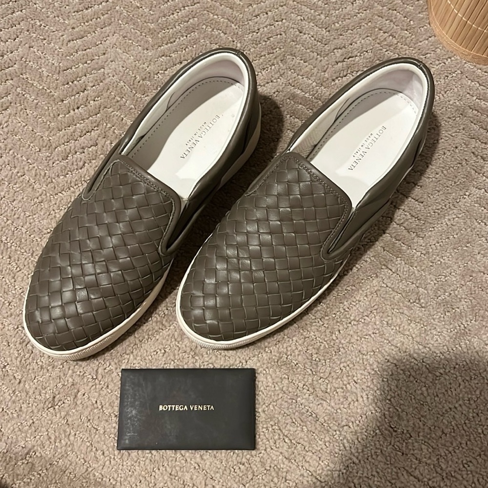 Bottega Veneta Italian leather slide sneakers